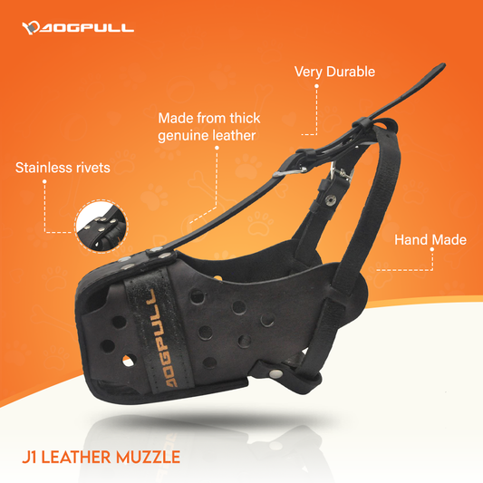 Dogpull J1 Leather Muzzle