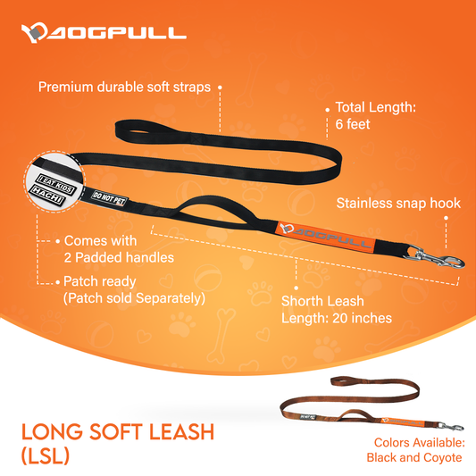 Dogpull Long Soft Leash (LSL)